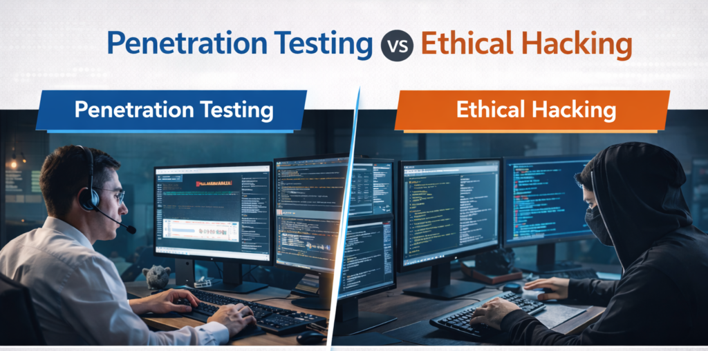 Penetration Testing vs Ethical Hacking: What’s the Difference?